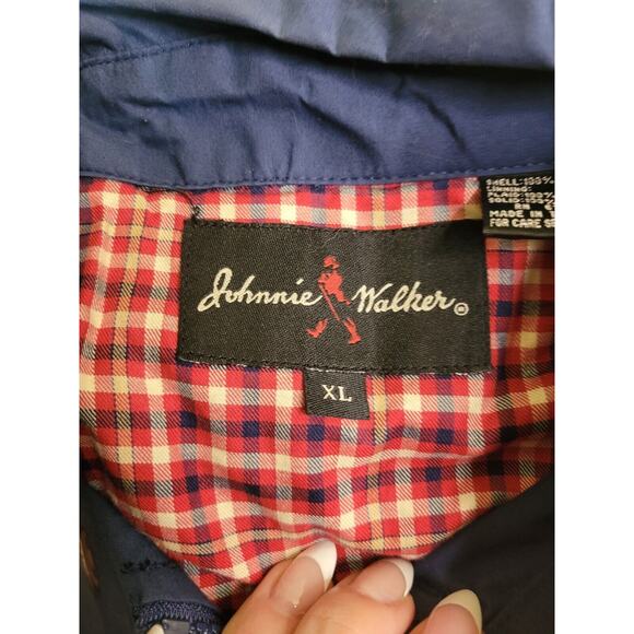 Vintage Johnnie Walker Red Label Light Jacket XL Embroidered Logo 90s GVC - Picture 4 of 13